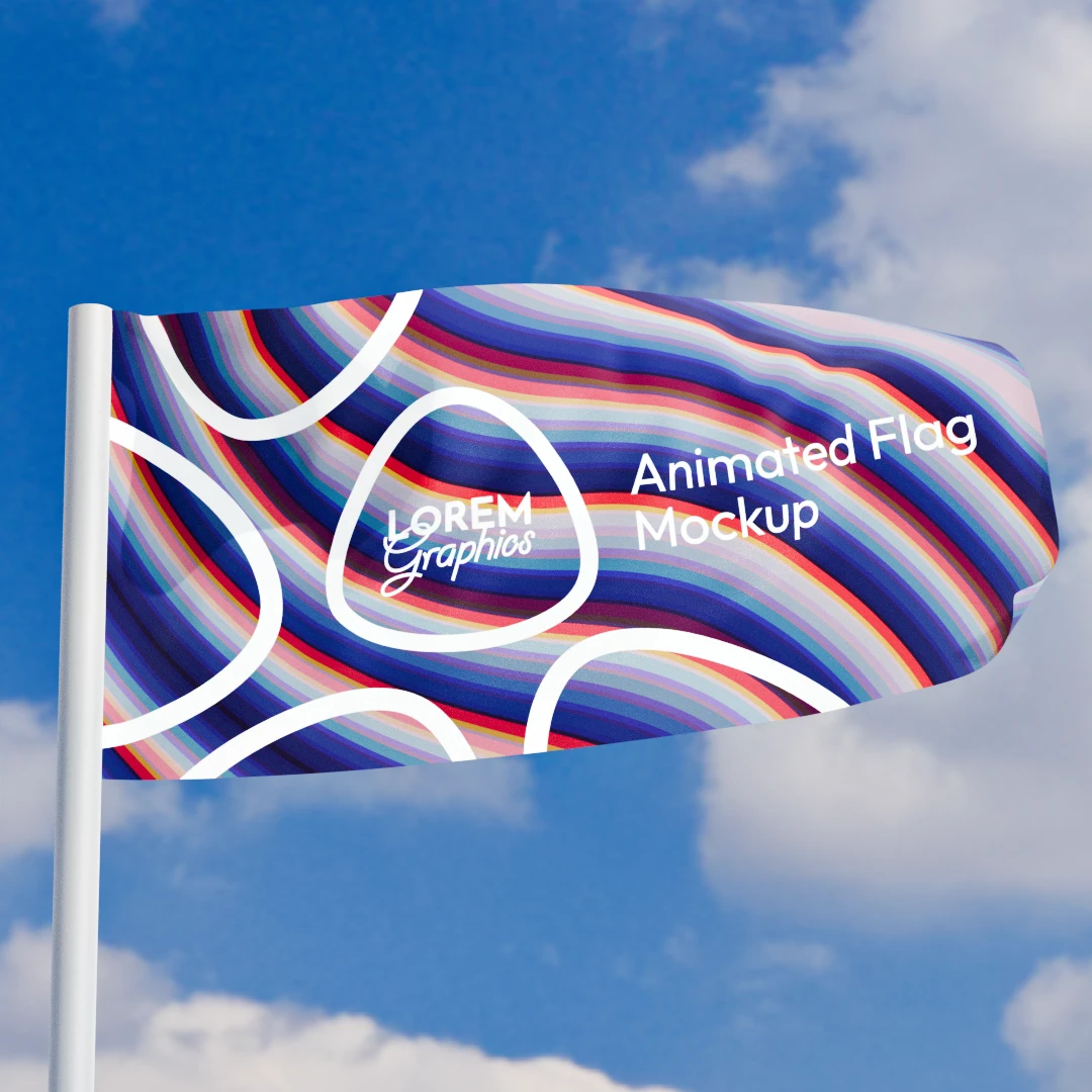 Animated Flag Mockup