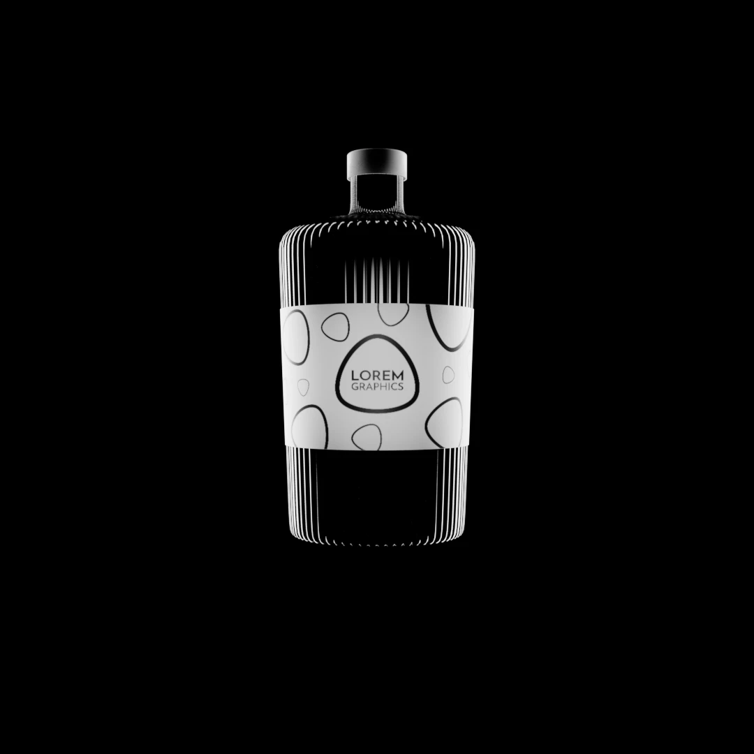 Fancy Gin Bottle Mockup