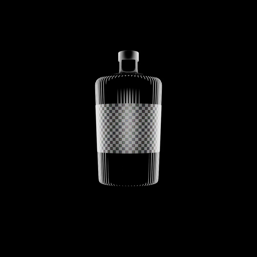 Fancy Gin Bottle Mockup